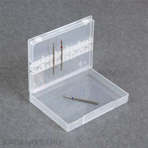 Пенал для фрез, на 14шт прозрачный 70401032