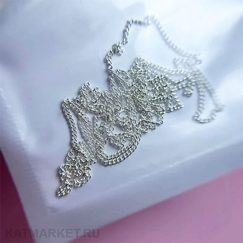 ZooNail Цепь для маникюра 0,8мм серебро 50см (1779) 61601779