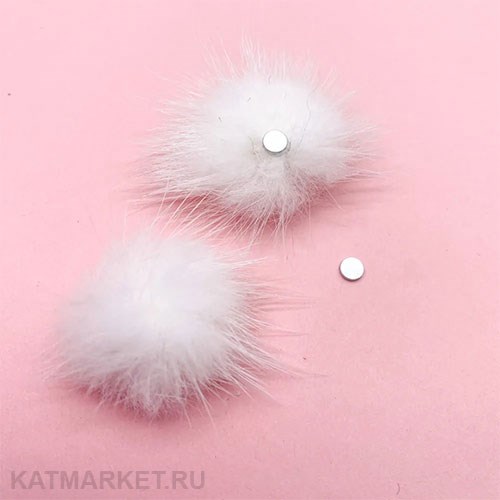 ZooNail Пушок на магните белый (1794) 61601794