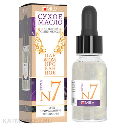 Milv 15мл Cassiopea 07 Сухое парфюмированное масло для ногтей с шиммером (20095) 31522337