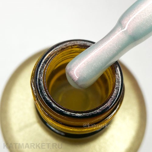 BSG 20мл Цветная жесткая база Colloration Hard 108 Лунный камень Нежно оливковый оттенок с розово-золотым свечением 12702108