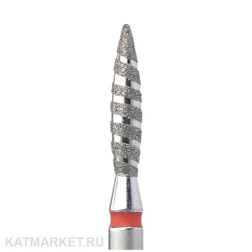 КМИЗ Алмазная фреза 118196 пламя Торнадо 2,1мм красное 856.104.243.100.021 70113121