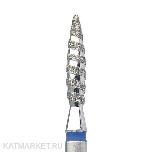 КМИЗ Алмазная фреза 118195 пламя Торнадо 2,1мм синее 866.104.243.100.021 70113221