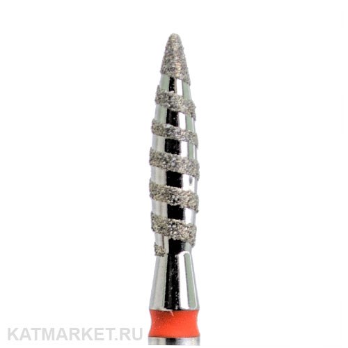 КМИЗ Алмазная фреза 118176 пламя Торнадо 2,3мм красное 856.104.243.100.023 70113123