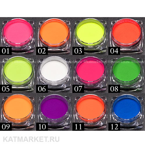 Divinail Пигмент Неон, набор 12 цветов 60907000