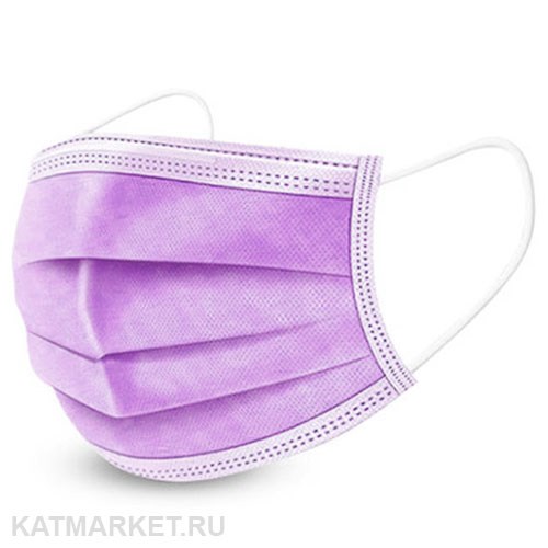 Sense Маски 50шт защитные в коробке лиловые 60402503
