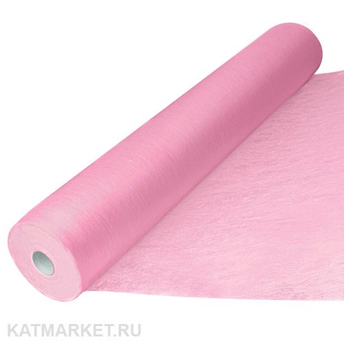 Простыни 70х200 в рулоне 100шт Стандарт розовые 60422003