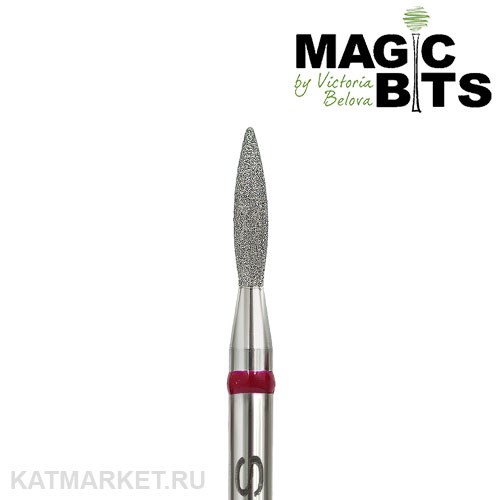 Magic Bits Фреза алмазная пламя острый кончик 1,8мм, мягкий, НАПлК18 71106118