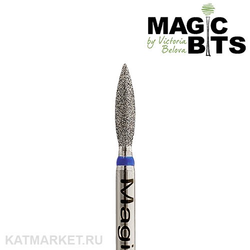 Magic Bits Фреза алмазная пламя острый кончик 2,3мм, средний, НАПлС23 71106323