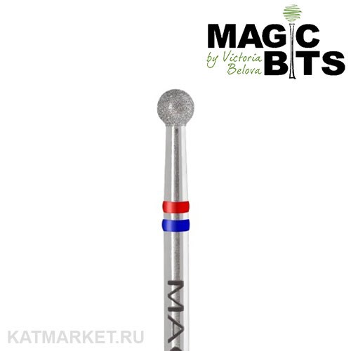 Magic Bits Фреза алмазная шар 3,5мм, средне-мягкий, НАШ СМ35 71110235