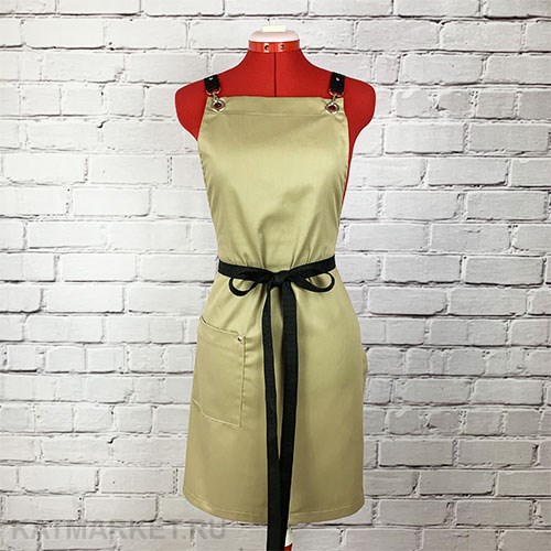 Фартук безразмерный, бежевый 60415104