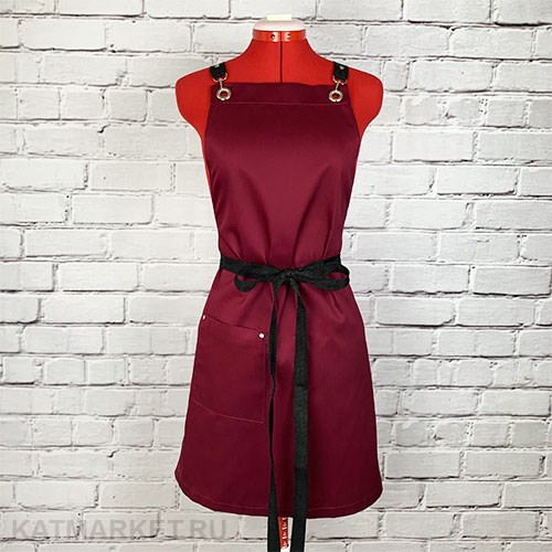 Фартук безразмерный, красный 60415105