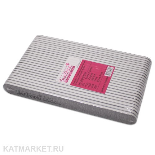 Пилка SunShine Прямая 180/240 серая, блок 25шт (1шт-16р) 60607221