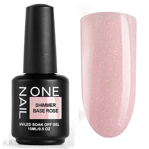 OneNail 15мл Shimmer Base Rose (легкие в снятии) 13304003
