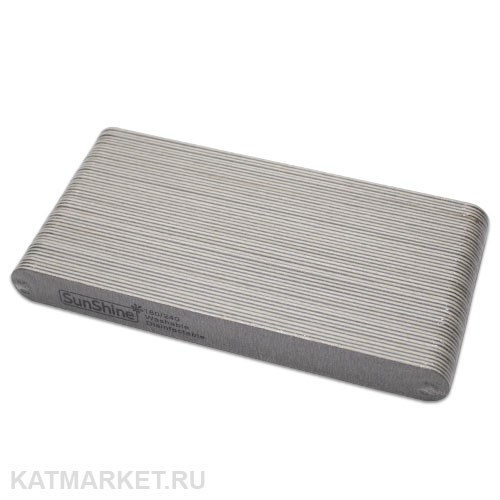 Пилка SunShine тонкая деревянная 180/240 серая, блок 50шт (1шт-14,4р) 60615014
