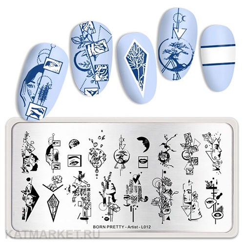 BornPretty Пластина для стемпинга Artist L012 60501032