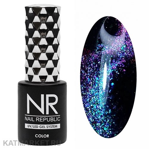 NR 10мл Кошачий Глаз 5D cat 40 Изумрудно-сиреневый 11719040