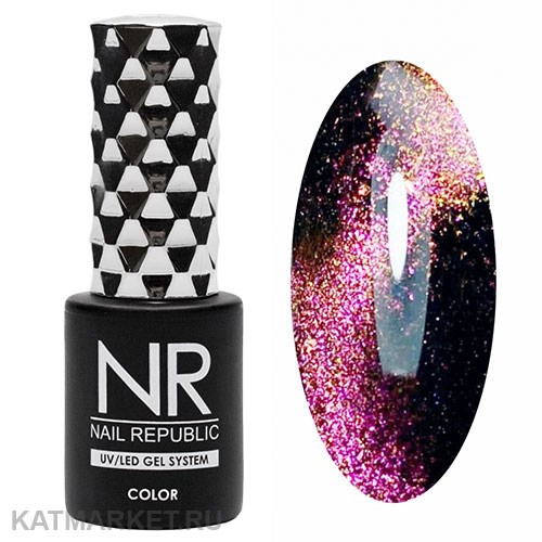 NR 10мл Cat 43 Кошачий Глаз 5D Сиренево-желто-зеленый 11719043