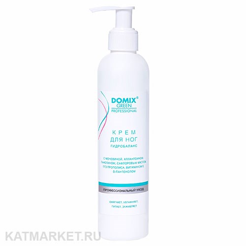 Domix 250мл Крем для ног с мочевиной, аллантоином, ланолином, маслом сафлоровым Гидробаланс (387726) 32002041