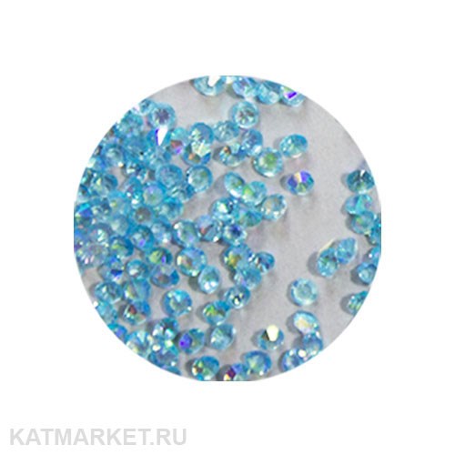 Хрустальная крошка голография 1440шт голубая 61307008