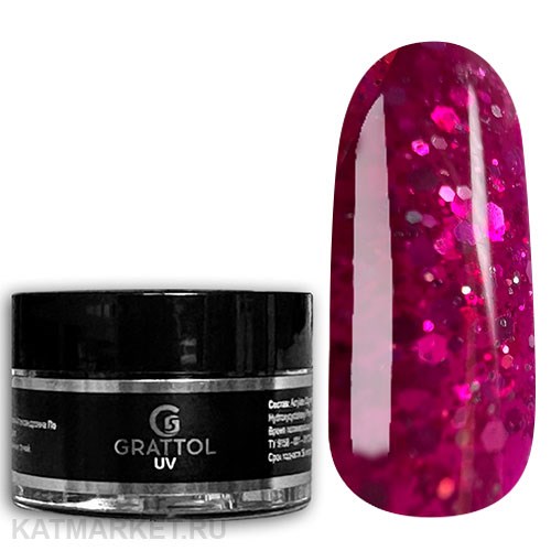 Grattol 15мл Гель для наращивания Opal Hyperion 10643004
