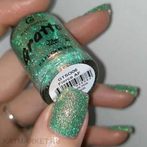 Grattol 9мл GTSO06 Fierce AF Серия Sveta, otrazhay-ka! Лак для ногтей 10644006