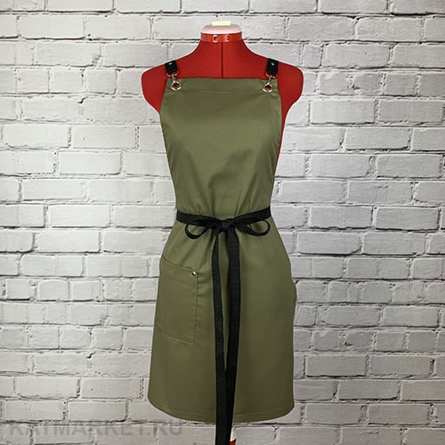 Фартук безразмерный, хаки 60415110