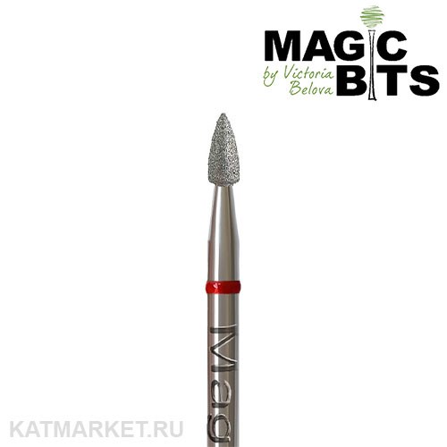 Magic Bits Фреза алмазная пуля 2,4мм, мягкий, НаПулК24 71113124