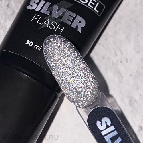 PatrisaNail Комби гель Silver Flash светоотражающий 30мл 10903501