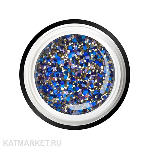 Nail Club 5мл Гель-краска с пайетками GB-23 Azotic Topaz 12205208