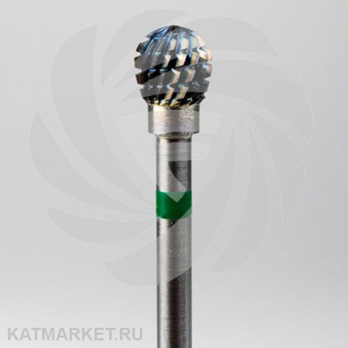 ООО "Фреза" Твердосплавная шаровидная фреза шар 5.0 зеленый 70801550