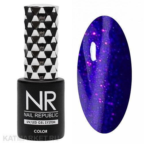 NR 10мл Гель-лак 456 Мерцающий сливовый 11708456