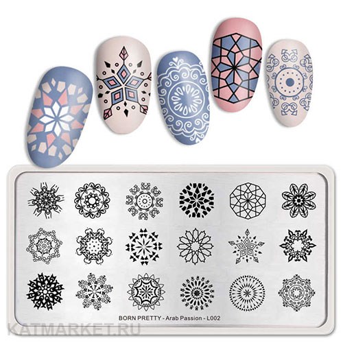 BornPretty Пластина для стемпинга Arab Passion L002 60501322