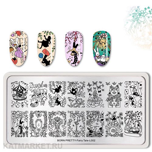 BornPretty Пластина для стемпинга Fairy Tale L002 60501342