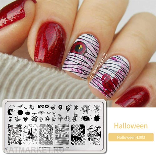 BornPretty Пластина для стемпинга Halloween L003 60501353
