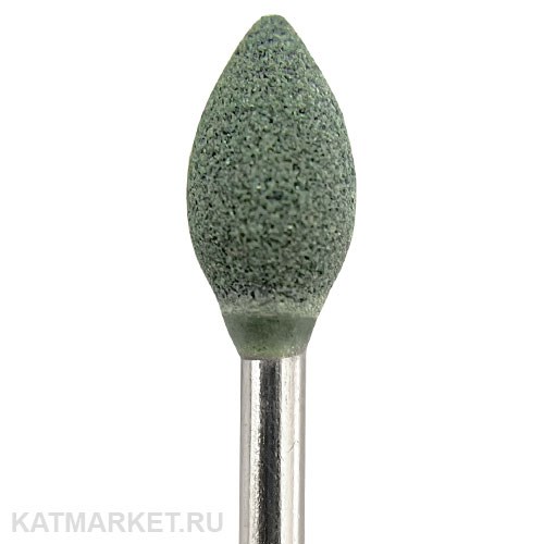 Корундовая фреза почка 6мм, зеленая 70003313