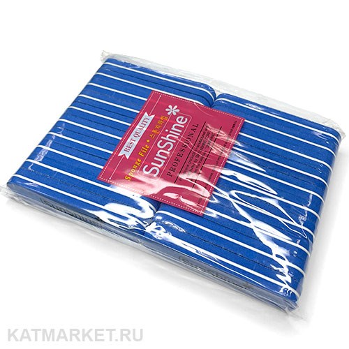 Sunshine Шлифовки Мини 100/180 блок 20шт, синие 60610003