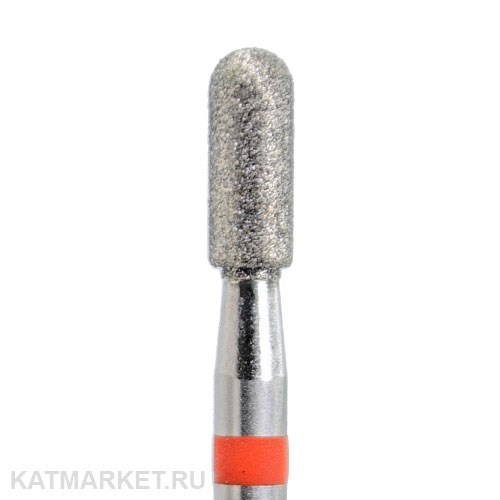 КМИЗ Алмазная фреза 117953 цилиндр скругленный 2,7мм красный 856.104.140.070.027 70119127