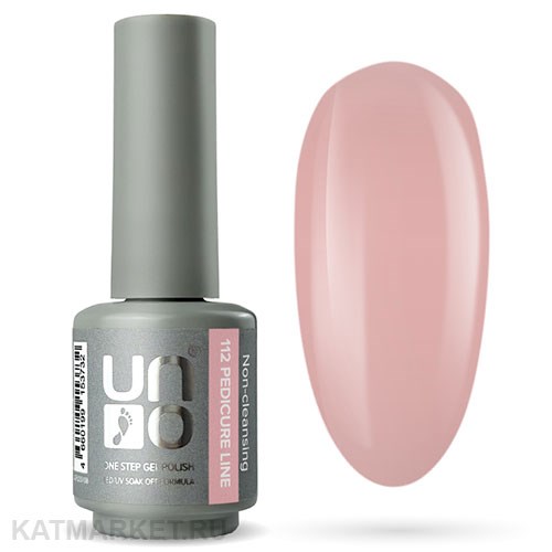Uno 8г Pedicure Line 112 пудровый Однофазный гель-лак 10311112
