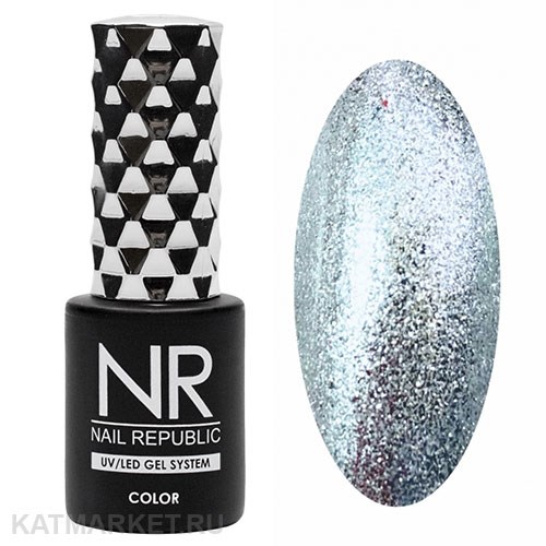 NR 10мл Гель-лак 419 Зеркальное серебро 11708419