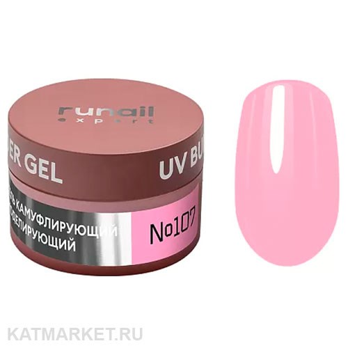 Runail 15г 107 Моделирующий УФ-гель UV Builder Gel банка 13505107
