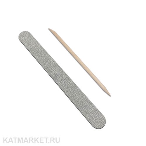 Набор Пилка Lisaprofi малая тонкая деревянная 100/180, Апельсиновая палочка 60618262