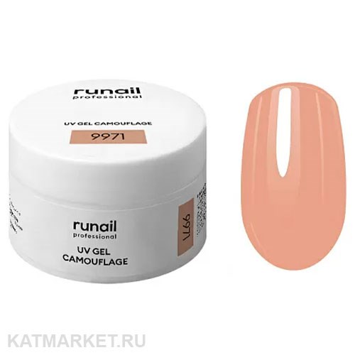 Runail 9971 Камуфлирующий УФ-гель Какао банка 15г 13506071