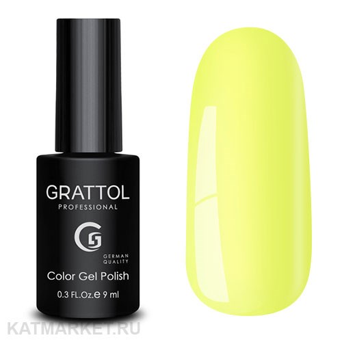 Grattol 9мл 35 Pastel Lemon Неон Основная серия 10602035