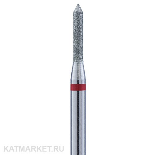 Владмива Фреза алмазная, цилиндр заостренный 1,4 мм, красный 806.104.130.514.014 70615114