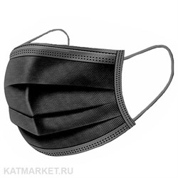 Safety Маски 50шт защитные в пакете черные 60402712