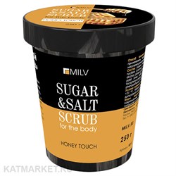 Milv 290г Мёд Сахарно-солевой скраб для тела (18312Н) 31533001