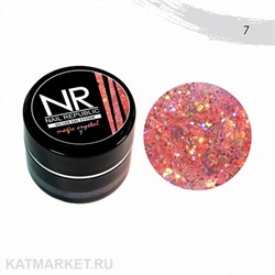 {{photo.Alt || photo.Description || 'NR 7г Гель-краска Magic Crystal с блестками 07'}}