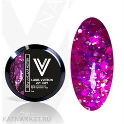 Vogue 5мл Гель-лак с блестками в баночке Louis Vuitton 89 11938089