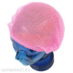 Шапочки 100шт нетканые Шарлотта розовые 60401005